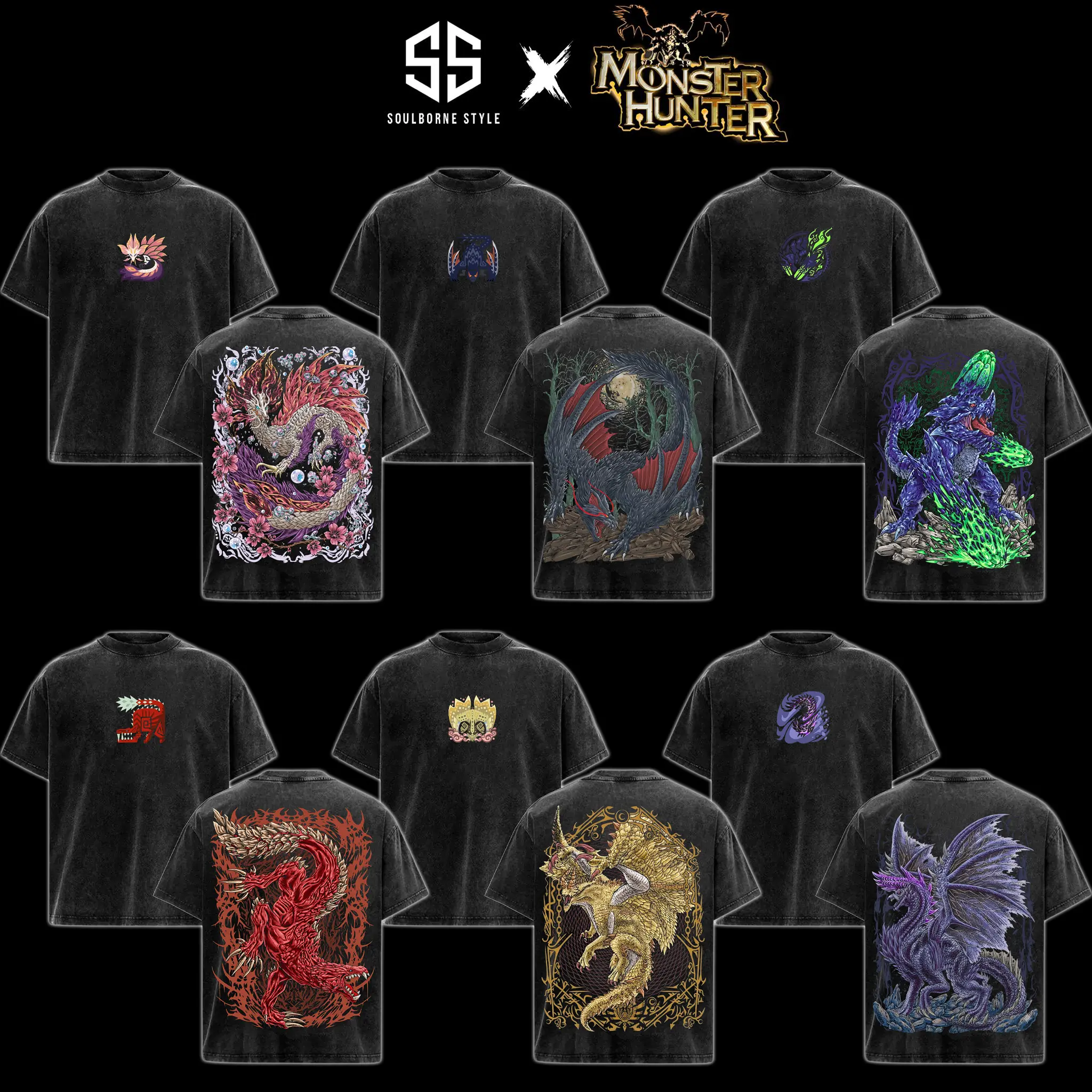 [Soulsborne Style Collection] Vintage Edition Monster Hunter Wilds 3.0 Unisex Comfort Colors T-shirt, Action RPG Gaming Apparel, Game Shirt, Video Game Clothes, Boy Merch, Gift For Him, Gift For Her, Cotton Crewneck Top Clothes Streetwear