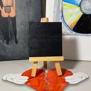 Donda Painting Ursaboy Signed Acrylic Mini Album Cover Rap Art on Canvas with Easel Stand