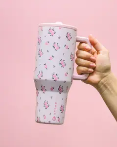 HydroJug 32oz/40oz Vacuum Insulated Tumbler FlowState Straw Lid Easy Sip Hot & Cold Drinks Travel Daily Use