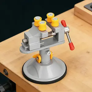 Mini Suction Cup Desk Vise with Cross Pliers, 360° Rotating Multi-Function Desktop Clamp, Ideal for Jewelry Repair, DIY Projects, Father's Day Gift