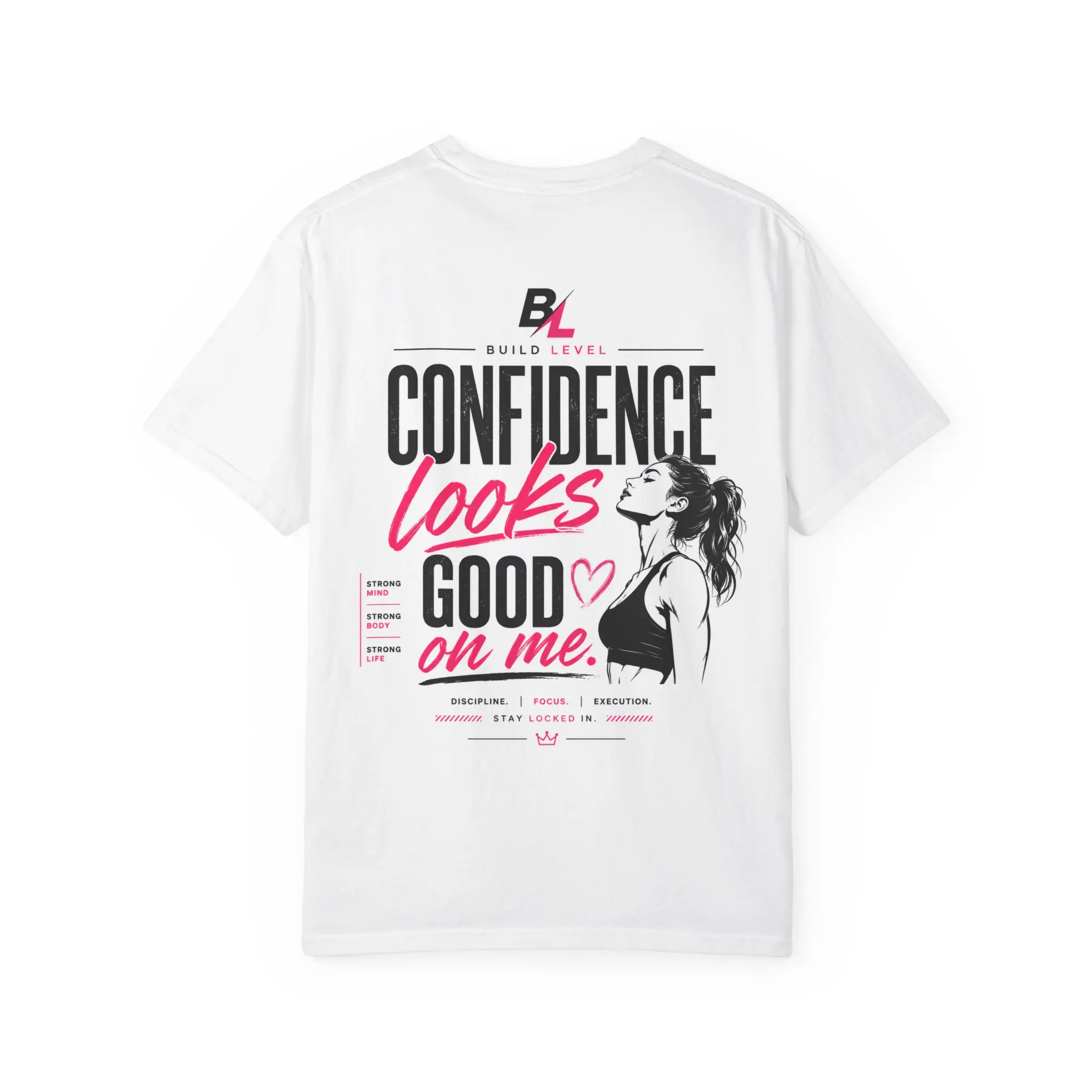 Confidence Looks Good on Me T-shirt | BL Logo Graphic Tee