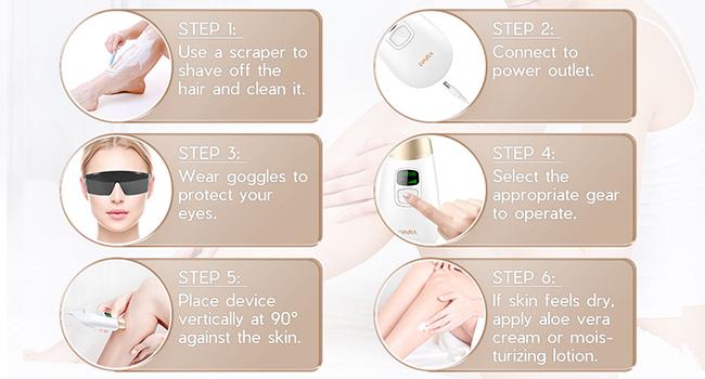 【CLEARANCE SALE】At-Home IPL Hair Removal Device, Permanent Laser Hair Removal Device for Body,Face,Bikini Line,Legs,Armpit,Unlimited Flashes, FDA Cleared IPL device, Comfort,Smoothness,Portable.
