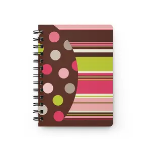 Y2K Inspired Colorful Spiral Bound Journal, Fun Notebook for Ideas and Notes, Cute Gift for Students, Artists, and Writers, Perfect for Journaling