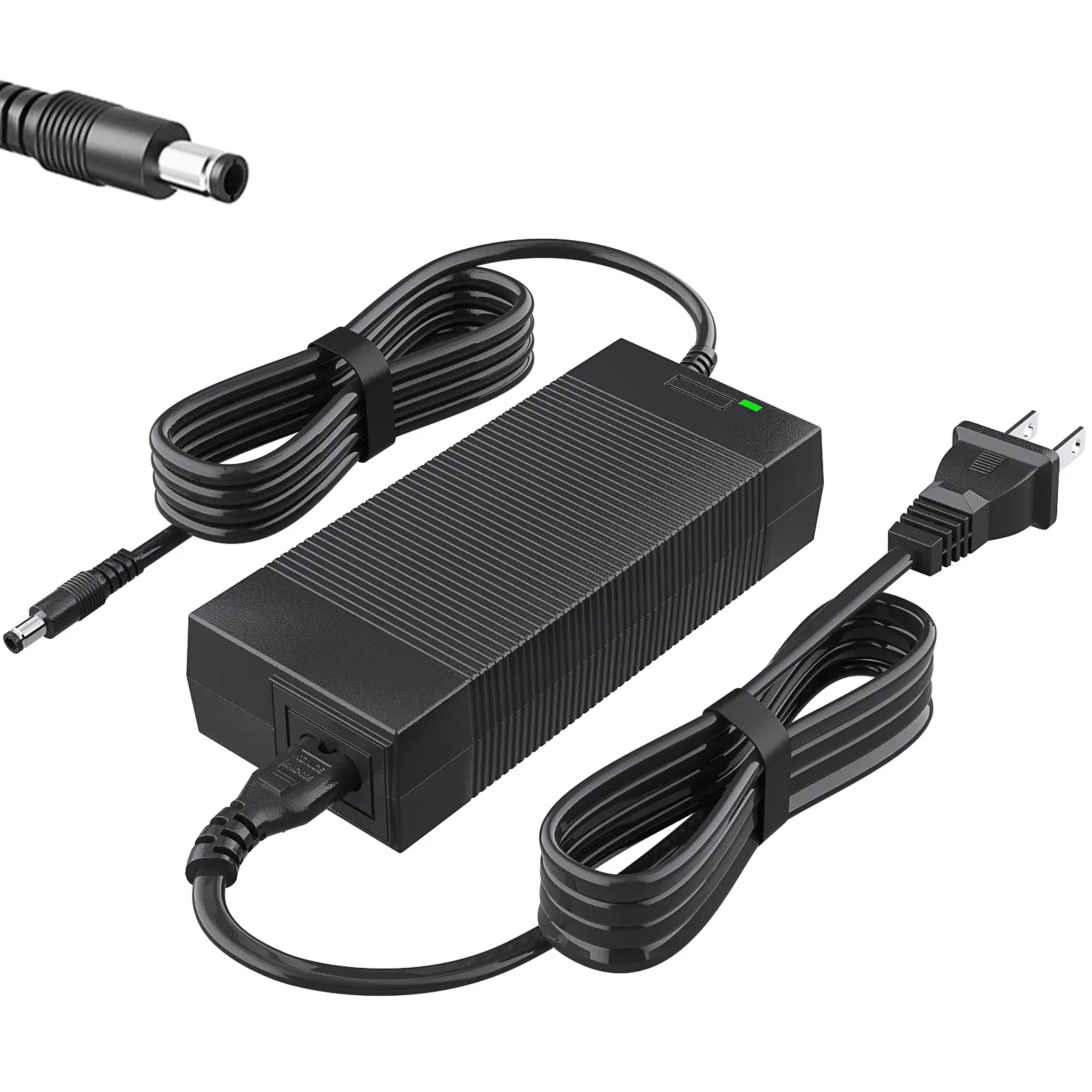 Qoovi UL Certified Multifunctional Electric Bike Power Converter Charger, 54.6V 1.5A for 48V Lithium Battery, 5.5x2.1/2.5mm Connector for Recharging Ebikes (Sports & Outdoor Scooters Equipment), Recharge, Lithium Battery Scooter Parts