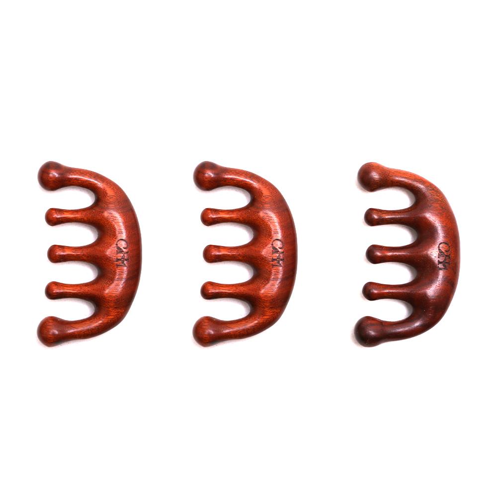 【Not For Sale】1 PCS Premium Red Sandalwood Smooth Scalp Massaging Comb - Handcrafted Wooden Hair Comb for Gentle Stress Relief, Body Care & Hair Health - Natural Therapy Tool