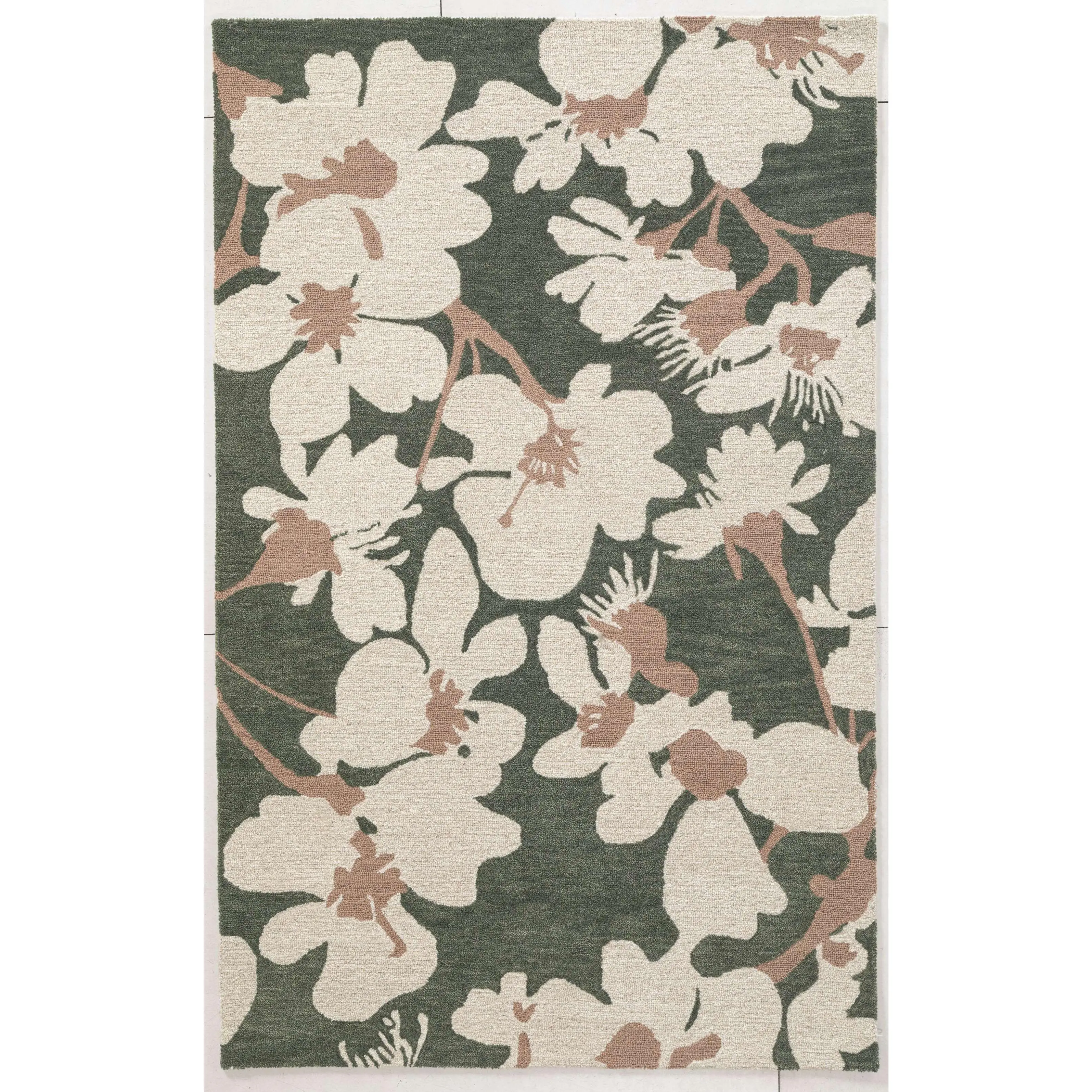 Emily Rayna Petal Pop Merry Blossom Hand Made Indoor Area Rug