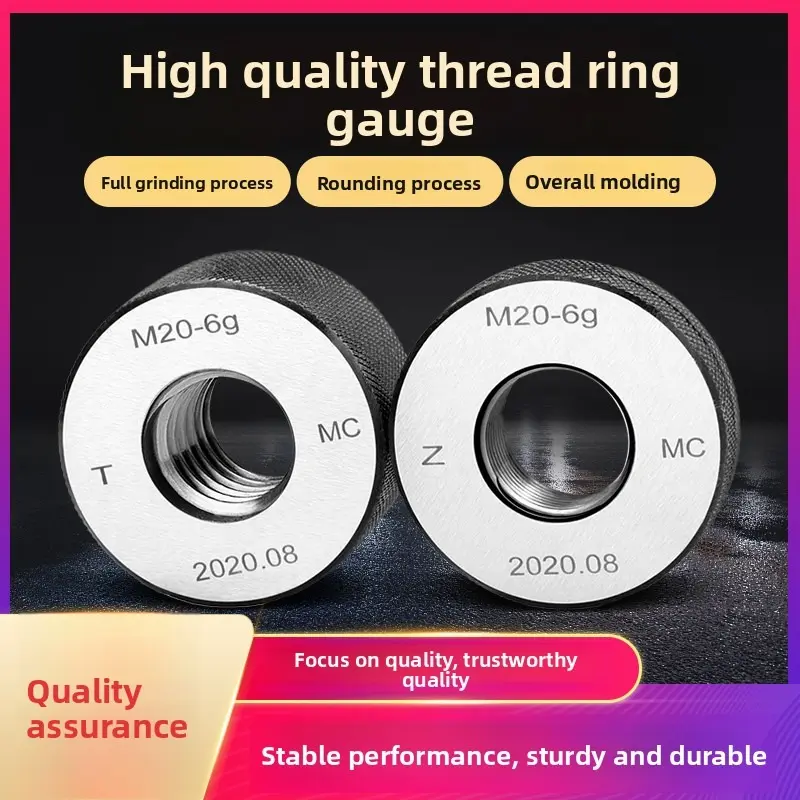 High Precision CIHORD Metric Thread Ring Gauge 6G M22-M30 Coarse & Fine Pitch Measuring Tool（3）