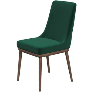 Brighton Emerald Green Velvet Dining Chair Set of 2
