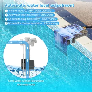 Swimming Pool Water Leveler Auto Fill with Scale Measurement & Regulation Inlet Valve to be a Good Helper for Filling In Ground Pool Water