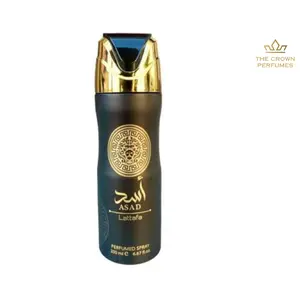 Asad Deodorant Spray 6.7 oz (200ml) BY LATTAFA – Long-Lasting Masculine Fragrance Body Care Daily Cosmetic Scented Aroma Comfort