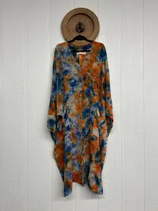 Crepe Sari Gaia Duster Dress 0426 123