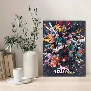 My Hero Academia Wall Decor Poster, Cartoon Birthday Party Decoration, Photography Background, Bedroom Dorm Room Art, Unframed