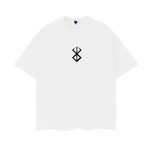 Berserk "Emblem" Heavyweight Vintage Tee 100% Cotton OVERSIZED Anime T-shirt Menswear Top Crew Necks Tshirt Casual Streetwear White Crewneck Tropical Shortsleeve