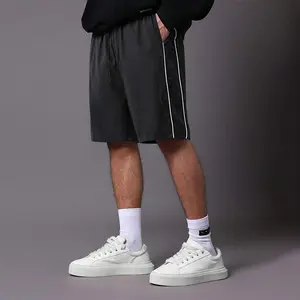 Men’s summer striped shorts — casual, loose fit, versatile for outdoor sports like fishing, running, and fitness