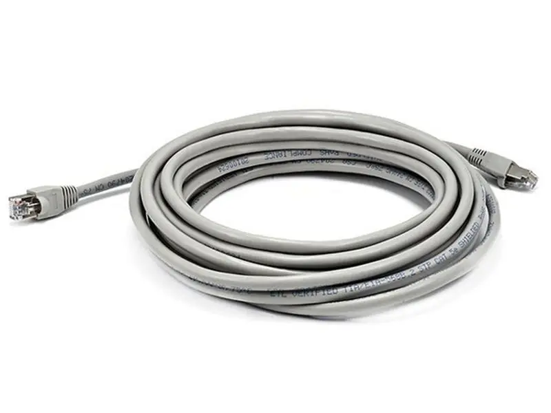 Monoprice 6357 Cat5e 24AWG STP Ethernet Network Patch Cable, 25 ft. - Gray