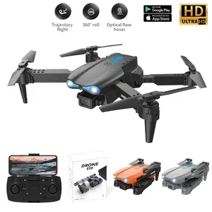 E99 drone optical flow positioning hover dual camera adjustable lens folding portable remote control aircraft one click takeoff and landing three speed regulation beginner's entry adult outdoor aerial camera birthday gift boy gift cost-effective choice