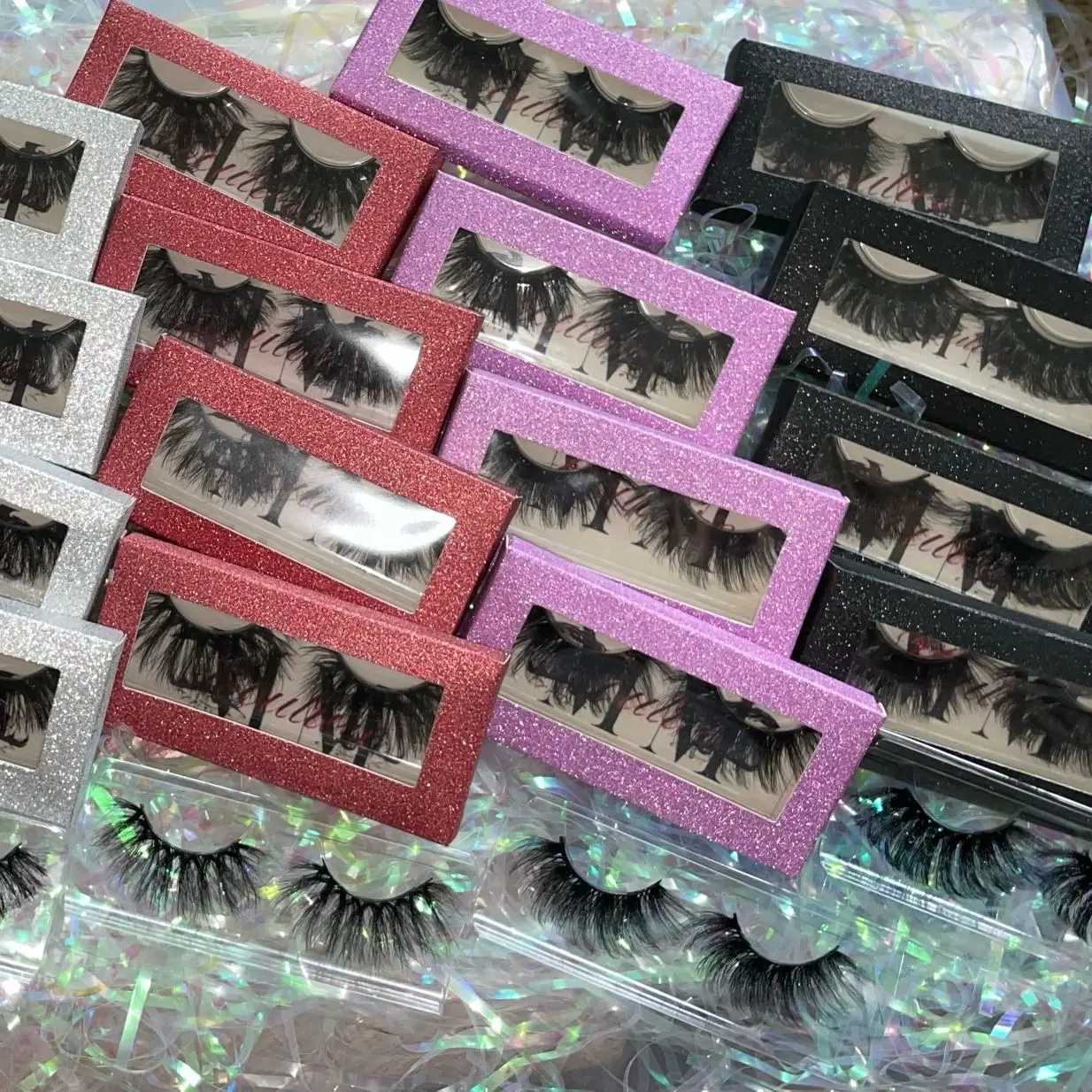 22mm-25mm Lashes Faux Mink Eyelashes Cosmetic Makeup