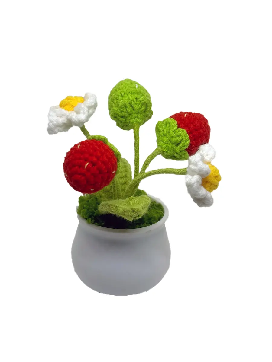 Mini crocheted sunflowers, pinwheel, sunflower for home decor, centerpiece, Decorative Plants Pot Hand Ornaments Plastic Room guitar  flower bouquet