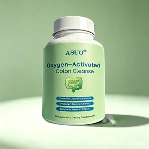 ASUO Oxygen-Activated Colon Cleanse | Magnesium Oxide Digestive Cleanse for Bloating Relief, Gut Health & Regularity | Non-GMO | 30 Day Supply Supplement