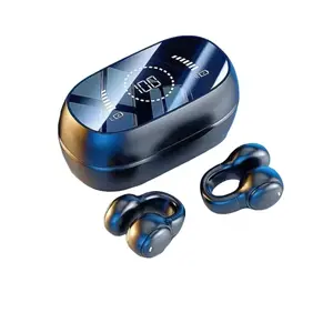 2026 New Model X51 Wireless Earbuds - Chargeable Bluetooth In-Ear Bone Conduction Sport Headset with Mic, ENC, Smart Voice Assistant, Stepless Volume Amplifier, Behind-the-Ear Cover, Deep Bass Stereo Audio for Music, Electronic Headphone Accessory