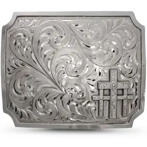 Three Crosses Belt Buckle
