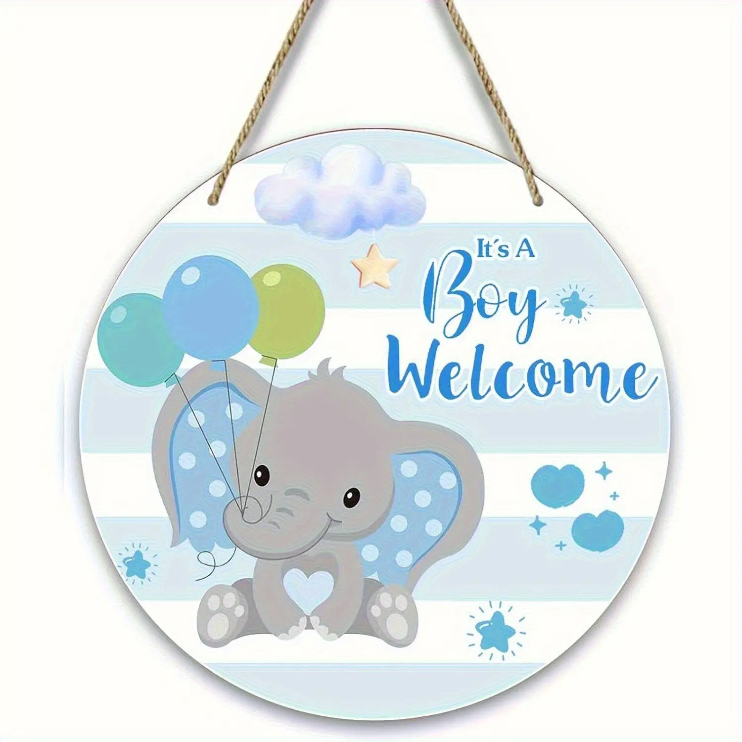Rustic Wooden Welcome Sign for Front Door Decor, Farmhouse Porch Wall Art, Decorative Wall Plaque, Home Decoration, Rustic Design, Baby Shower Party Gift, Multi-Purpose Hanging Ornament, Home Ornaments
