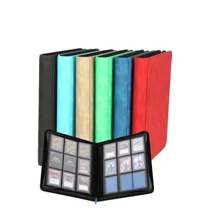 Portable 9-Pocket Top Loader Card Binder – Double-Sided Trading Card Album for MTG, PTCG, Sports Cards, Heavy-Duty Plastic Pages & Compact Carrying Case