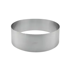 Stainless Steel Round Cake Ring – 3” Height x 5 1/2” Diameter – Professional Pastry & Mousse Mold