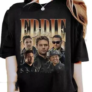 Eddie Diaz Retro Unisex 911 TV Series Tshirt, 90s Homage Shirt, Fan Gift Casual Comfort