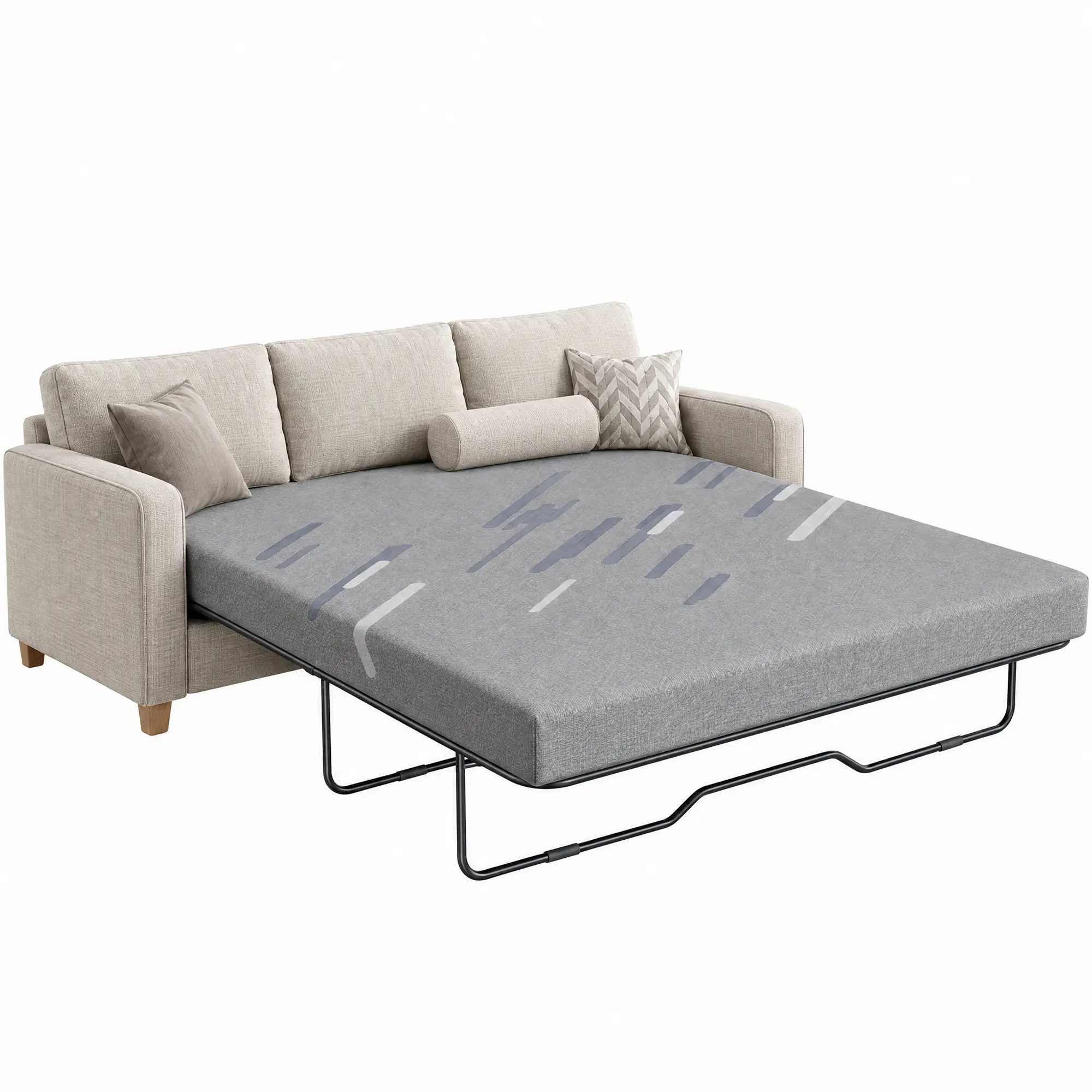 4 Inch Full Sleeper Sofa Mattress, Twice and  Queen Sofa Bed Mattress Replacement，Bed frame not included