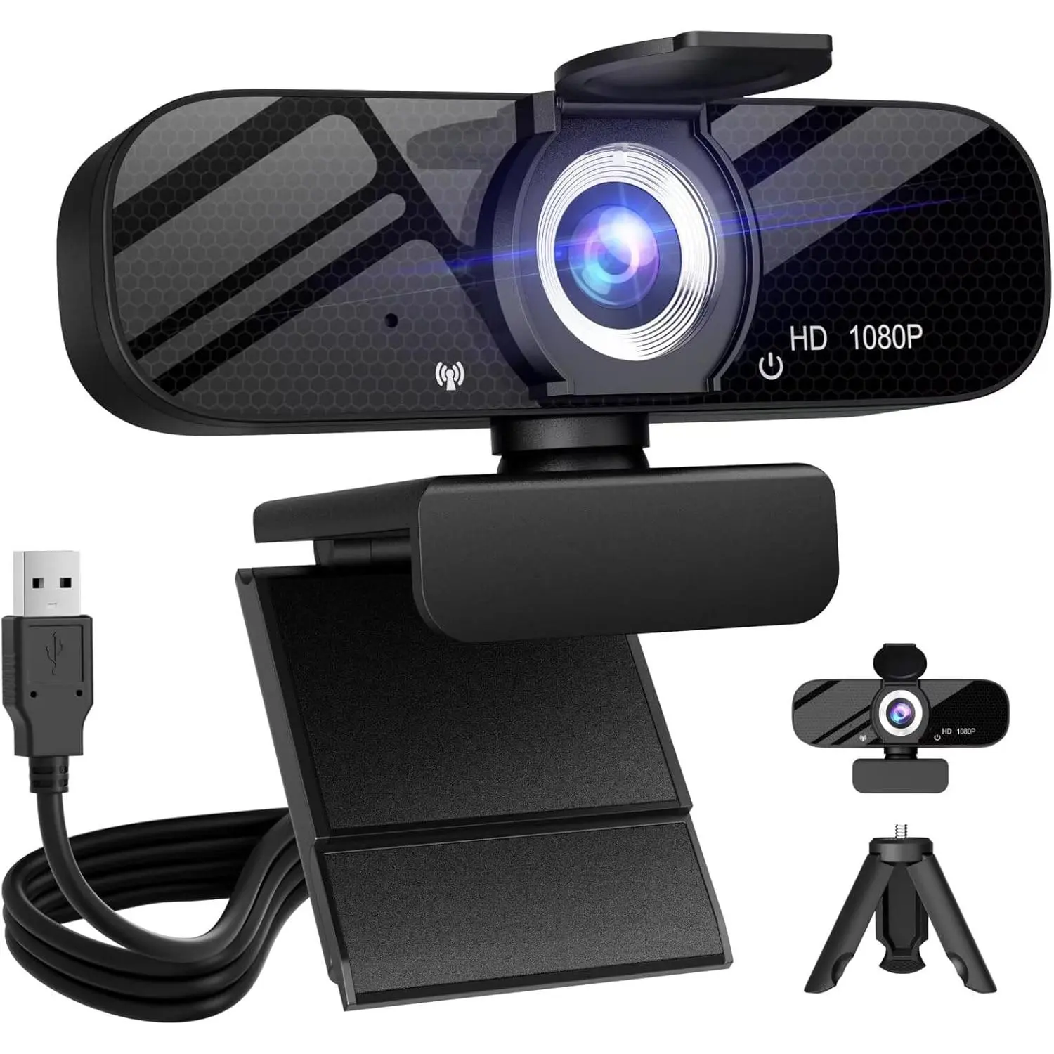 1080P Webcam with USB Cable
