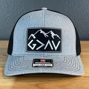 God Is Greater Than The Highs And Lows Christian SnapBack Leather Patch Hat