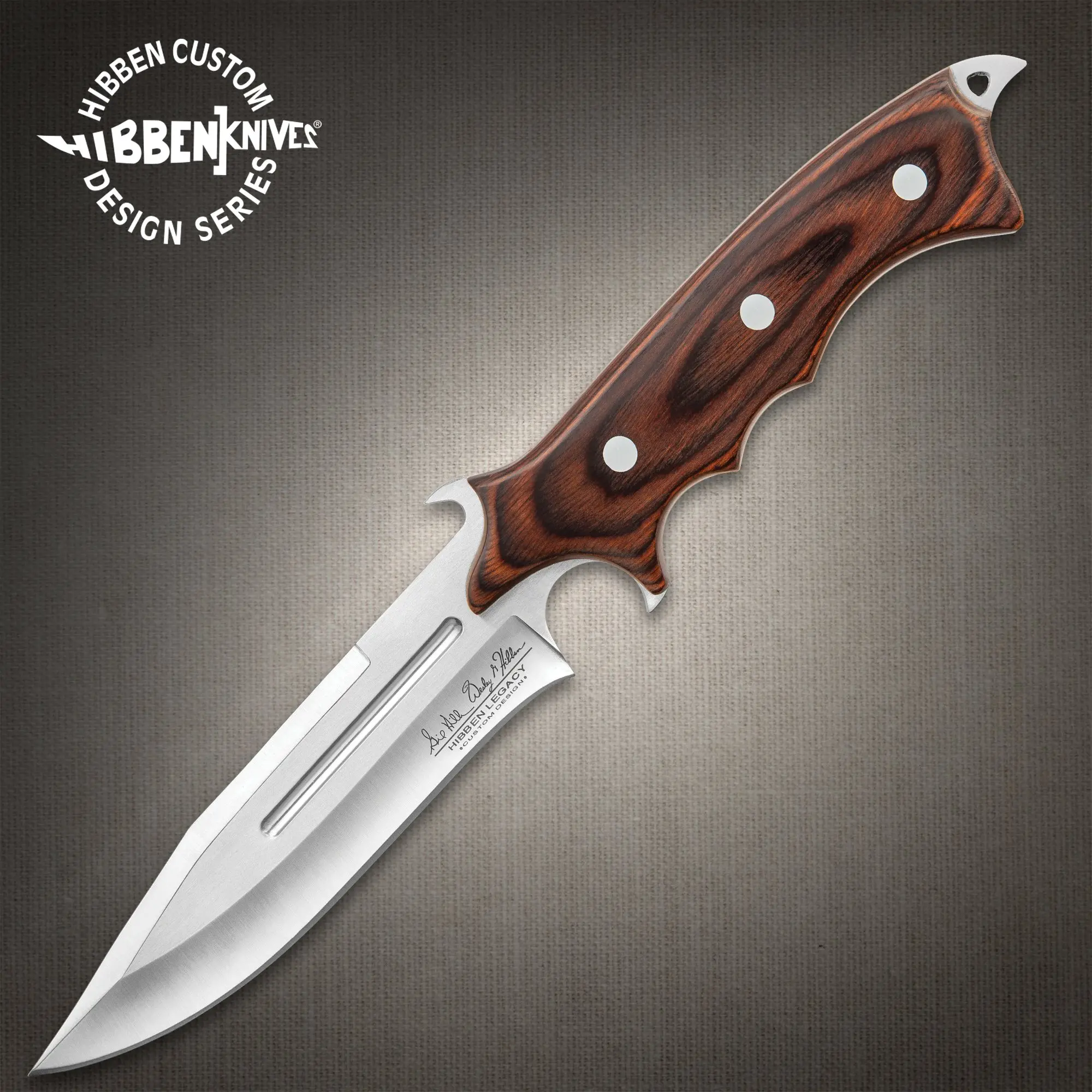 "Hibben Combat Fighter Knife II   5 7/8"" 7Cr17 stainless steel blade   12"" overall"