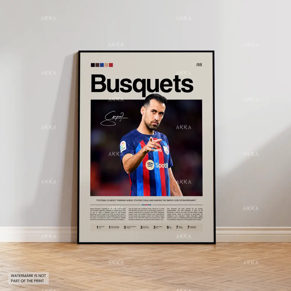 Sergio Busquets - FC Barcelona poster - TikTok Shop
