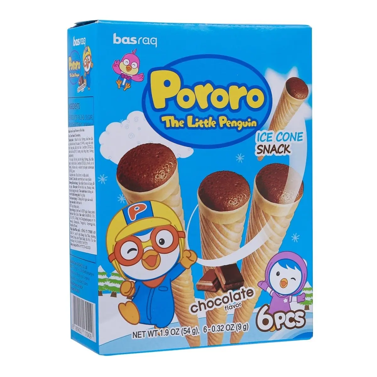 Pororo Chocolate Shell Ice Cone Dessert Snack, 1.9oz - TikTok Shop