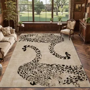 Velvet soft and comfortable patterned printed carpet, suitable for multiple scenarios, available in various sizes, soft and non-shedding.