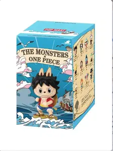POP MART Labubu THE MONSTERS x One Piece Series Figures; Blind box; Dreams Set Sail Again; Straw Hat Together, One Piece Joint 100% Authentic-Holiday Gift-Sealed Mystery Box-Random Sealed Collectibles (Only One Box) halloween