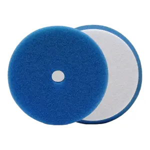 Buff and Shine® 6" Uro-Tec™ Dark Blue Medium Polishing Foam Pad Grip Pad™ 656BN