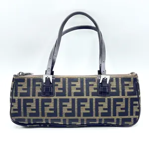 Pre-owned FENDI Canvas Shoulder Bags Small Rectangular Zip Tote