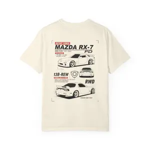 Mazda RX-7 Graphic T-Shirt | Car Enthusiast Tee, Unisex Vintage Style, Ideal Gift for Motorsports Fans, Auto Racing Apparel, Car Lover [...]