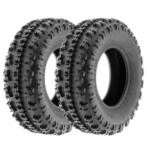 23x7-10 6PR TL UTV ATV Tire Set Of 2 - All Terrain 23x7x10 Tires, Rim 10x5.5, OD 23in, SW 7in, Max Load 275lbs each Tire, LCI/SI 36F