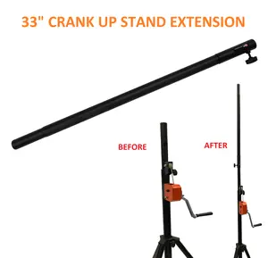 LK-EXT-LA 33" Metal Height Extension Bar For Crank Up DJ Lighting Truss Trussing Stands
