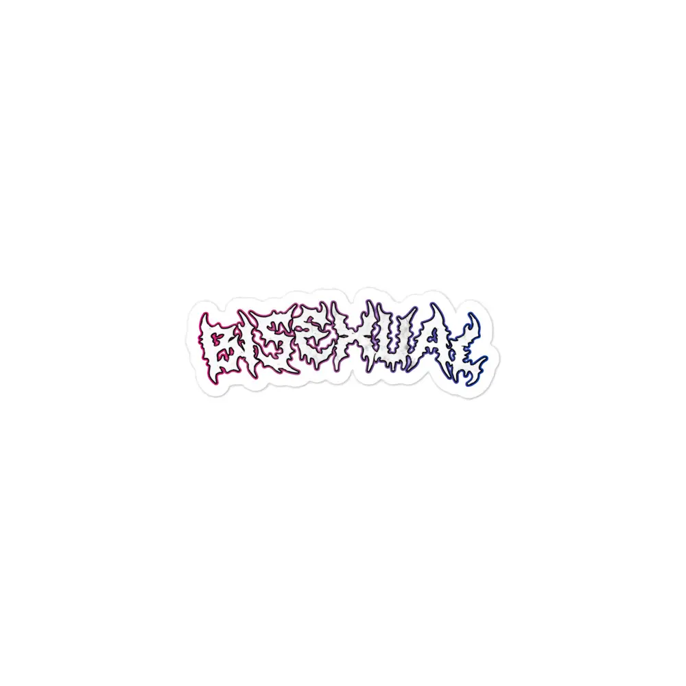 Bisexual Heavy Metal sticker Decor Decorative