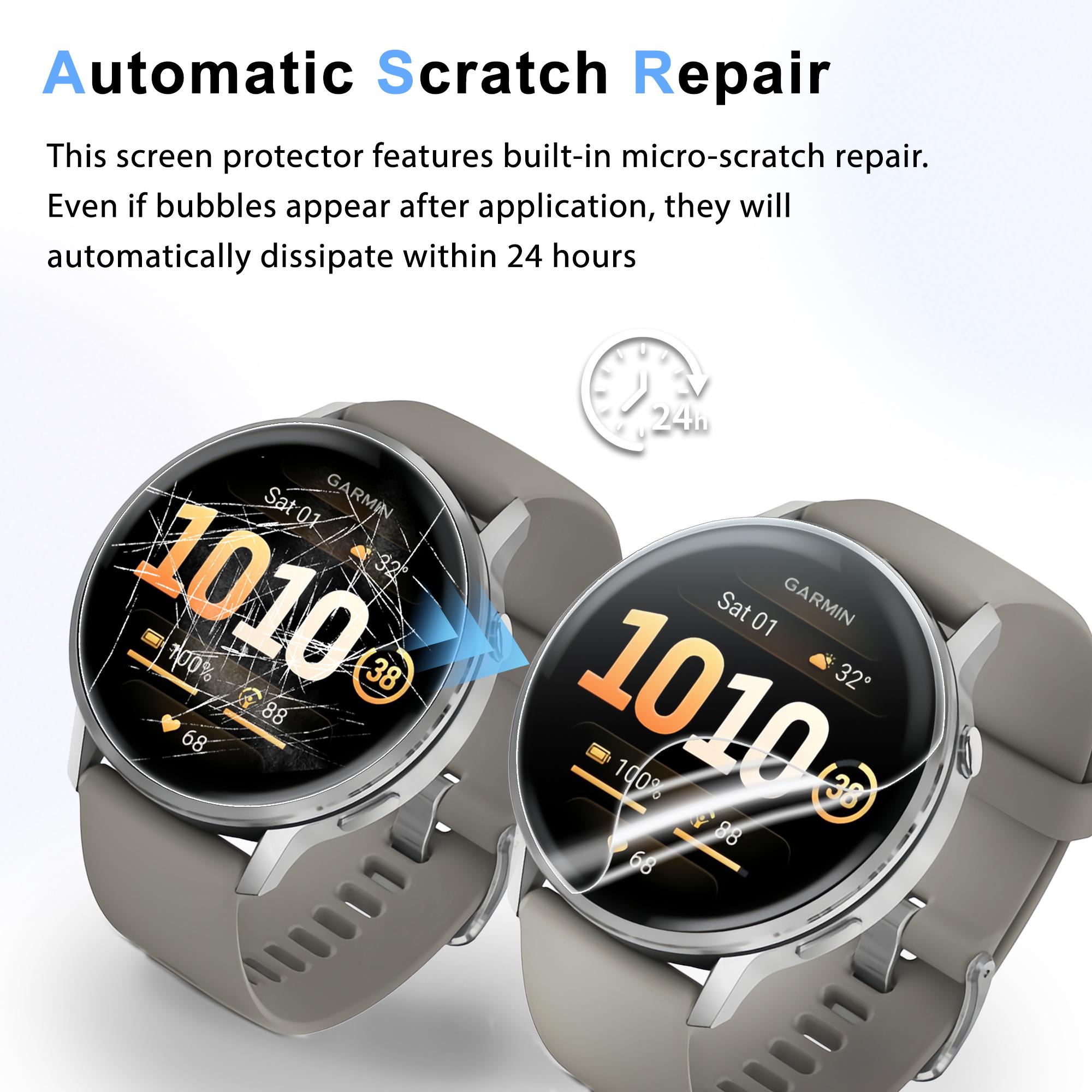 6-Pack Screen Protector for Garmin Venu 4 41/45mm, High Clarity Soft Film, Touch Sensitive, Anti Scratch, Bubble Free, Flexible Screen Protector