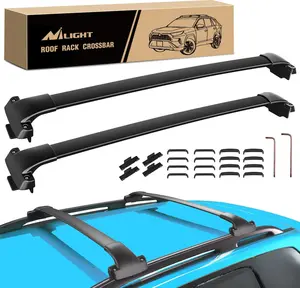 Nilight Roof Rack Cross Bars Fit for Subaru Forester 2014 2015 16 17 18 19 20 21 22 2023 Aluminum Heavy Duty Rails Crossbars with Rubber Pad for Rooftop Cargo Carrier Kayak(Only Fit Raised Side Rails)  dealsforyoudays