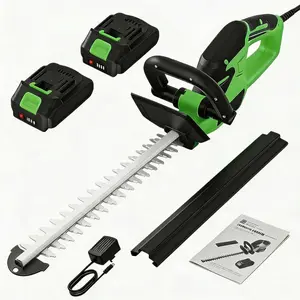COZONY 22" Cordless Hedge Trimmer, 3000 RPM, Dual-Action Blade, 2 x 2.0Ah Batteries