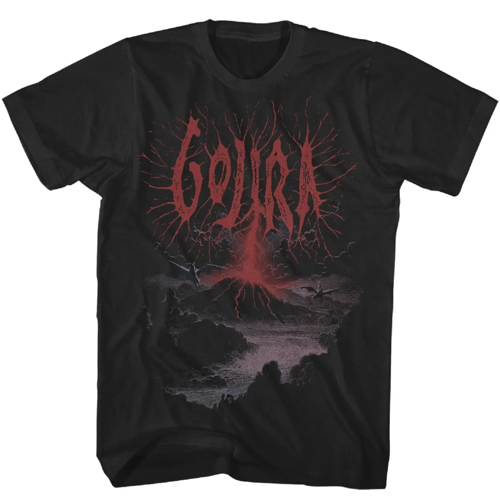 Gojira Volcano T Shirt Mens Rock and Roll Music Classic Band Tee New Black , Graphic tees, Streetwear, Men gifts, Short sleeve, cotton, Top, Menswear