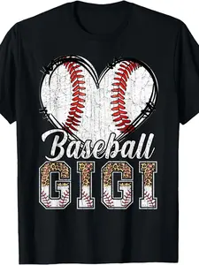 Baseball Gigi" Graphic Print Men's T-Shirt - Soft Cotton, Breathable & Lightweight| Casual Summer Tee with Crew Neck| Perfect for Casual Attire