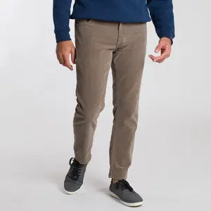 Brown Stretch Corduroy Pant