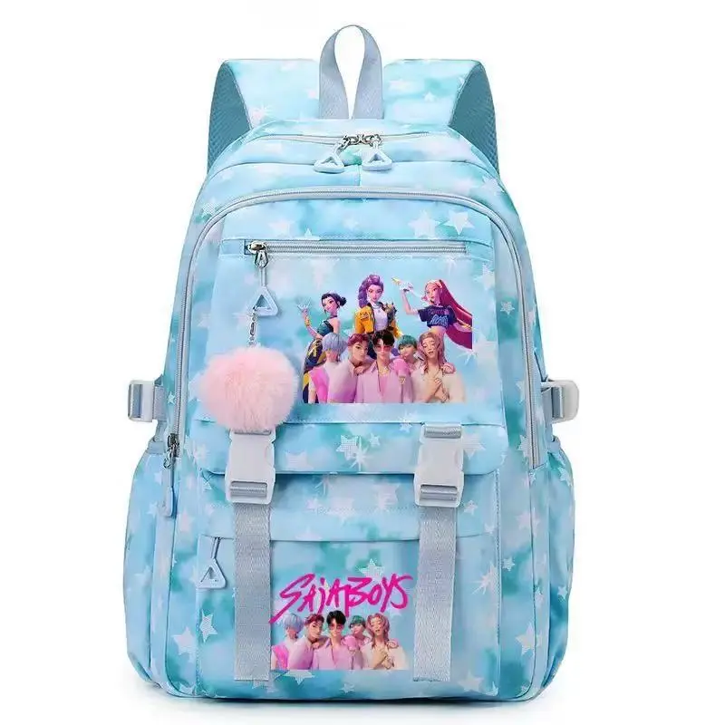 1pc Backpack solid color women's backpack star print zipper closure Trendy backpack fashionable and versatile casual trend suitable for students going to school, campus, going out to work, traveling women's backpack